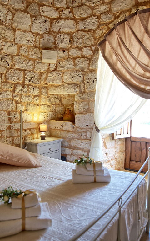 Trullo Santo Stefano: Schlafzimmer