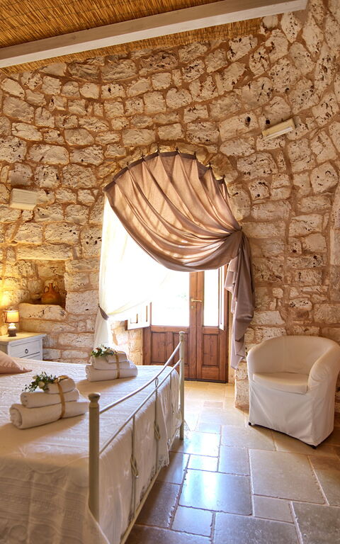 Trullo Santo Stefano: Schlafzimmer
