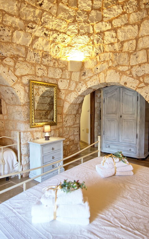 Trullo Santo Stefano: Schlafzimmer