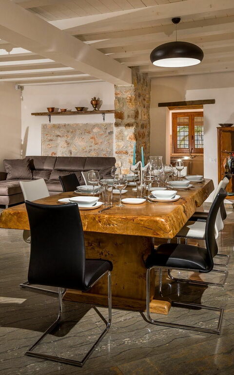 Villa Le Muse: Esszimmer, Wohnzimmer