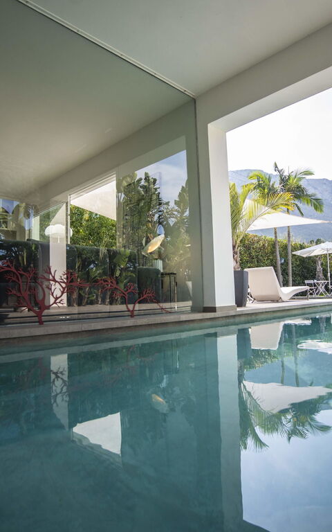 Villa Denari: Draussen, Schwimmbad