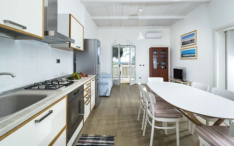 Unterkunft Morgana: Esszimmer, Küche