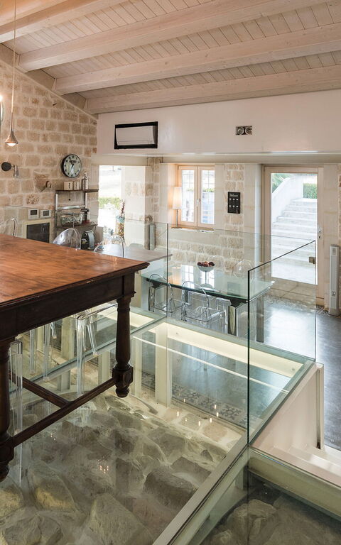 Villa Luna: Küche, Wohnzimmer