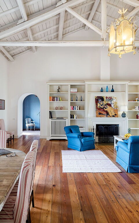 Villa La Capinera: Esszimmer, Wohnzimmer