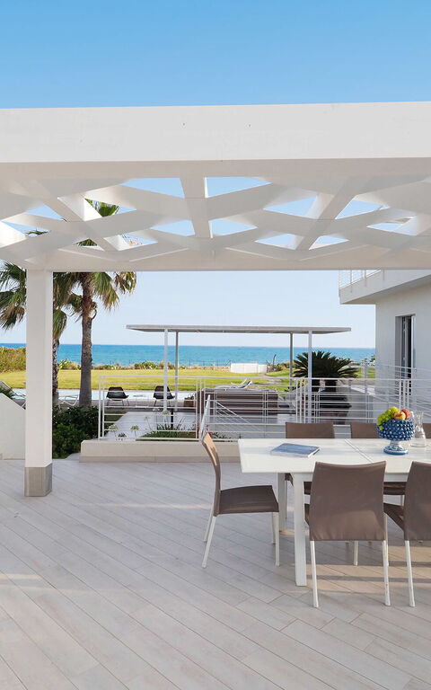 Villa Blumarine: Ansichten, Außen, Balkon / Terrasse / Patio, Draussen