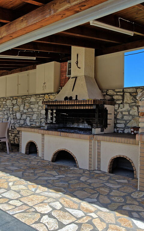 Acharavi Beach Villa: Balkon / Terrasse / Patio, Draussen