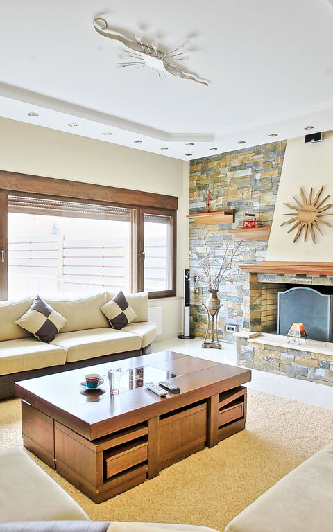 Acharavi Beach Villa: Wohnzimmer