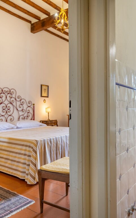 Villa Cangeli: Bad, Schlafzimmer