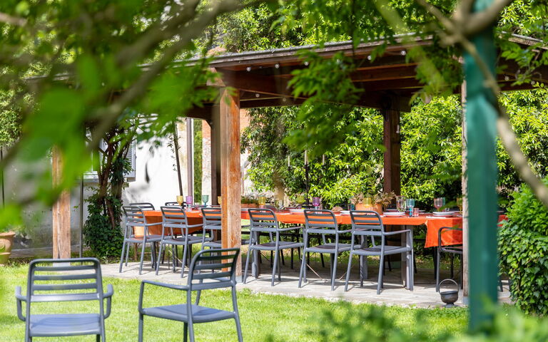 Villa Cangeli: Balkon / Terrasse / Patio, Draussen, Garten