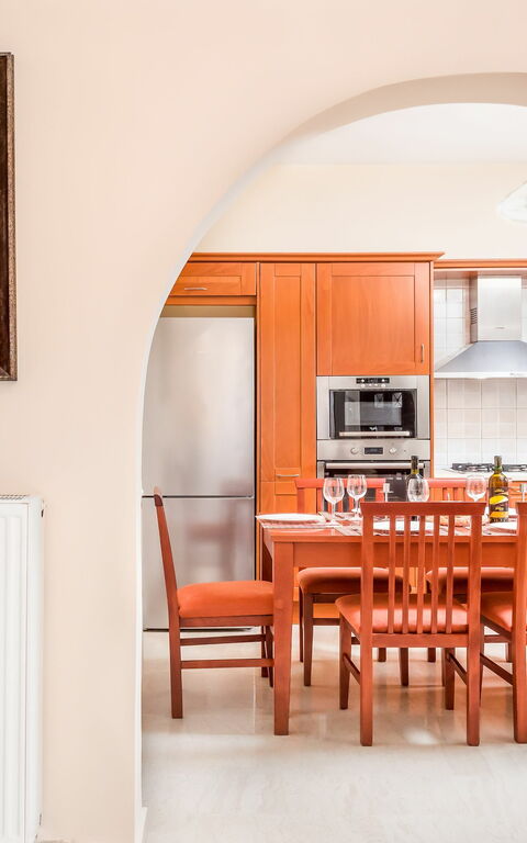 Villa Giador: Esszimmer, Küche