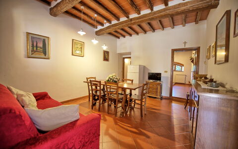 Unterkunft Loggiato: Esszimmer, Wohnzimmer