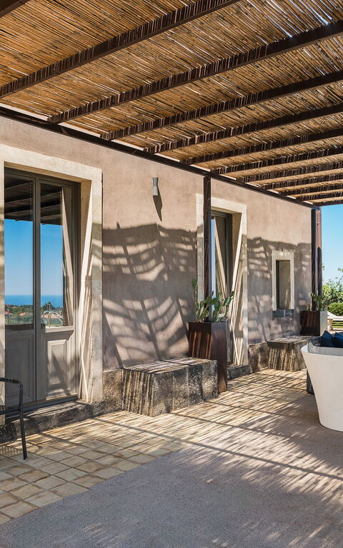 Villa Torre Etnea: Außen, Balkon / Terrasse / Patio, Draussen