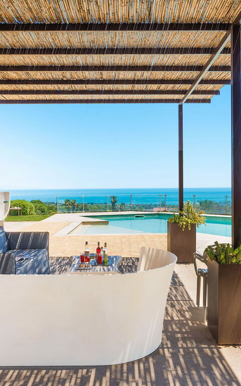 Villa Torre Etnea: Außen, Balkon / Terrasse / Patio, Draussen, Garten, Schwimmbad