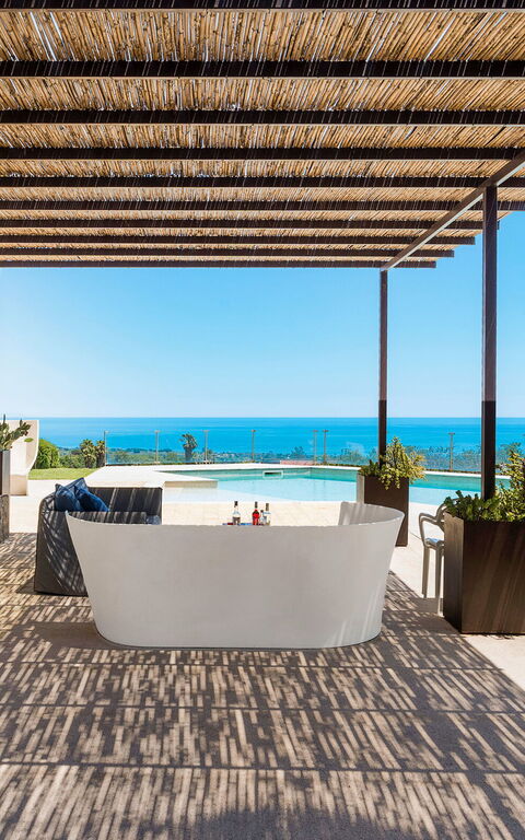 Villa Torre Etnea: Außen, Balkon / Terrasse / Patio, Draussen, Schwimmbad