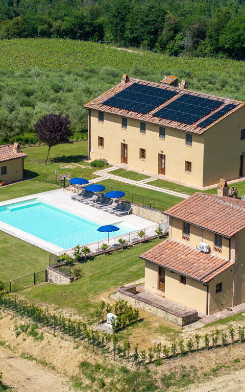 Villa Il Caggio: Ansichten, Außen, Draussen, Garten, Schwimmbad