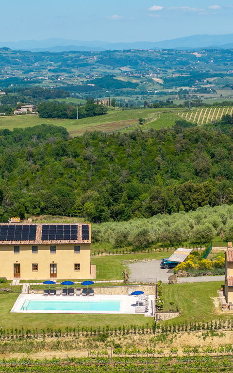 Villa Il Caggio: Ansichten, Schwimmbad