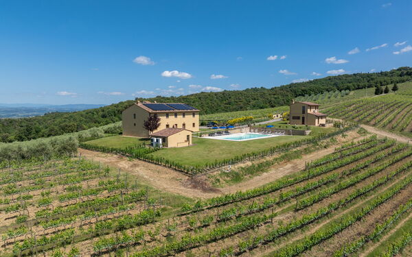 Villa Il Caggio: Ansichten, Schwimmbad