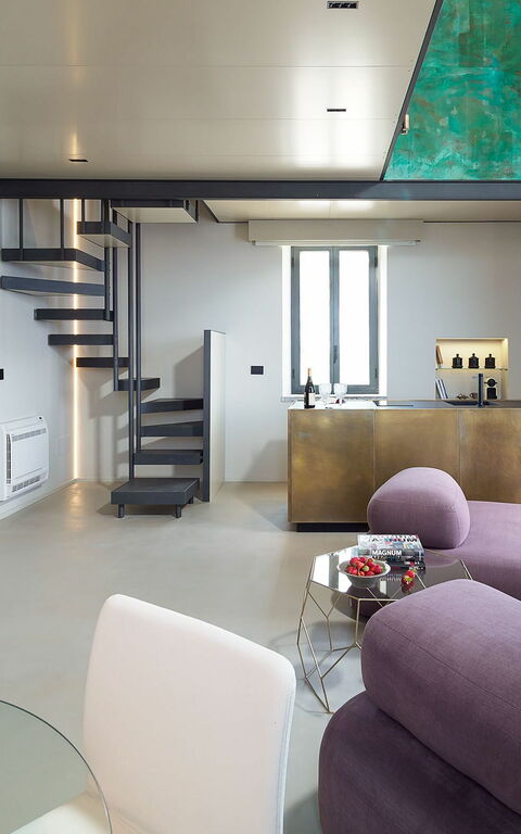 Torre Isola Bella: Esszimmer, Wohnzimmer