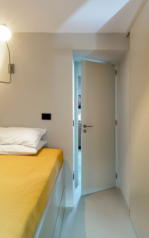 Torre Isola Bella: Bad, Schlafzimmer