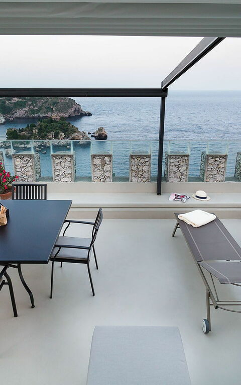 Torre Isola Bella: Balkon / Terrasse / Patio