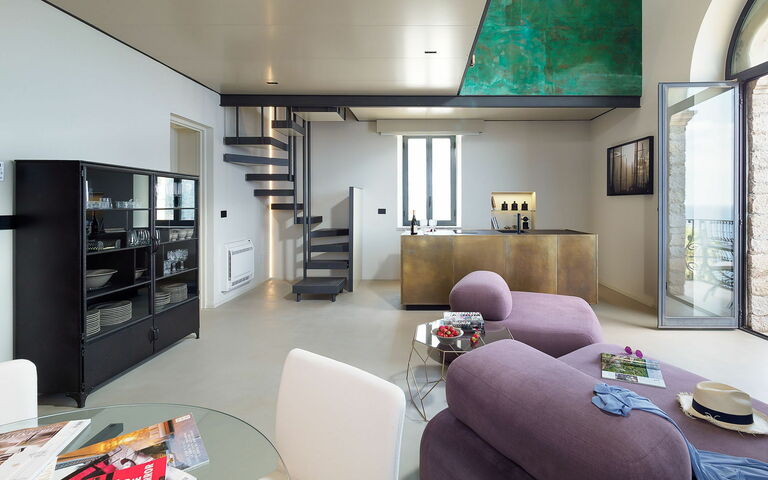 Torre Isola Bella: Esszimmer, Wohnzimmer