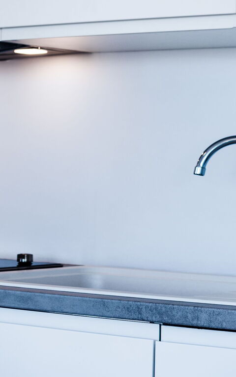 Villa Athena: Esszimmer, Küche, Wohnzimmer