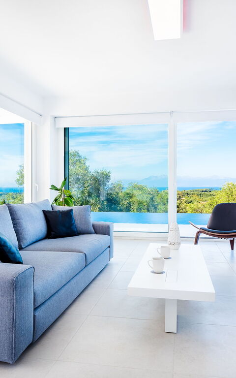 Villa Nafsika: Wohnzimmer