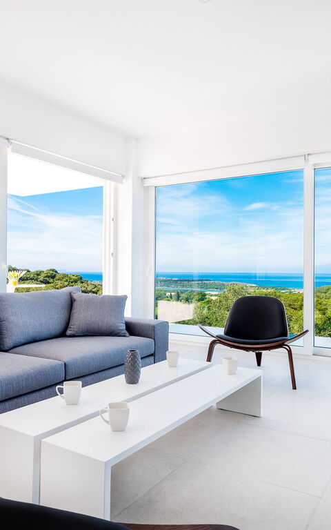 Villa Nafsika: Wohnzimmer