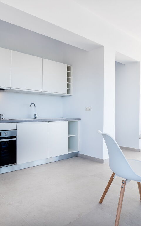 Villa Nafsika: Esszimmer, Küche