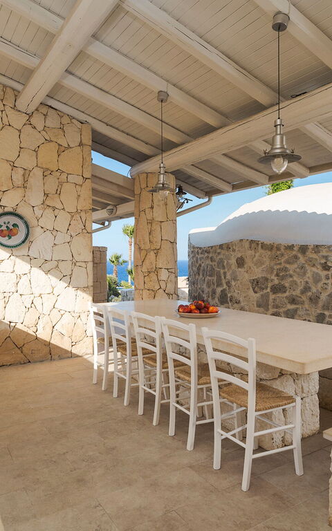 Villa Del Mito: Außen, Balkon / Terrasse / Patio, Draussen, Küche