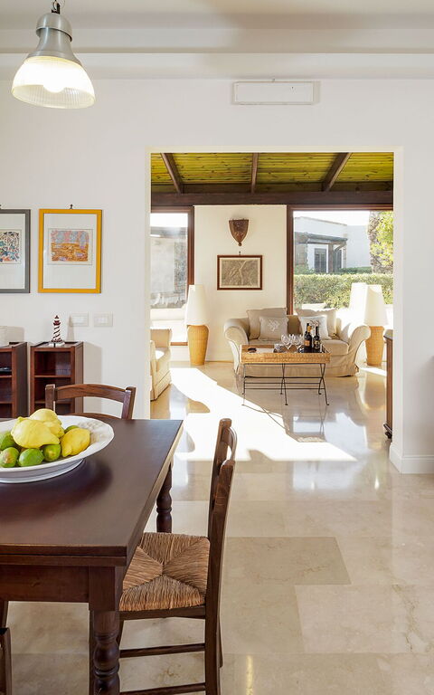 Villa Cala Mancina: Esszimmer