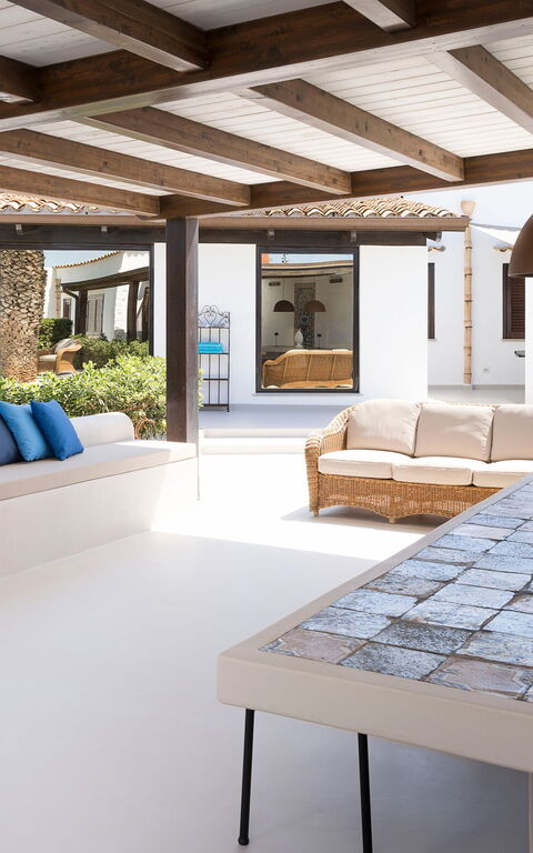 Villa Cala Mancina: Außen, Balkon / Terrasse / Patio, Draussen
