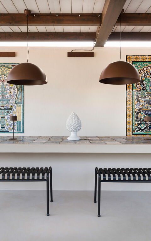 Villa Cala Mancina: Außen, Balkon / Terrasse / Patio, Draussen
