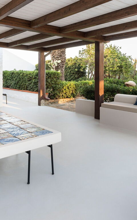 Villa Cala Mancina: Außen, Balkon / Terrasse / Patio, Draussen