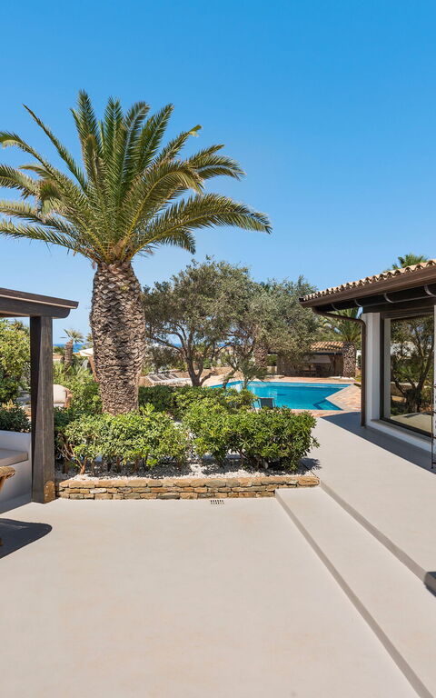 Villa Cala Mancina: Außen, Balkon / Terrasse / Patio, Draussen