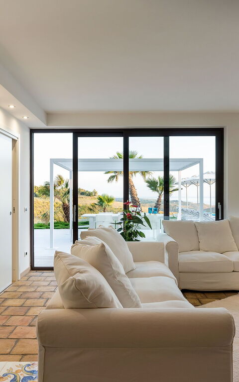 Villa Camemi: Wohnzimmer