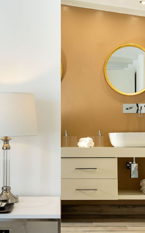 Villa Camemi: Bad, Schlafzimmer