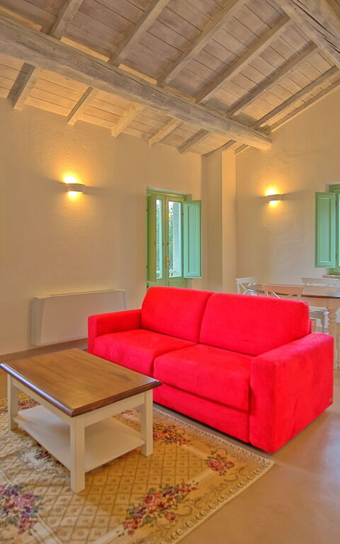 Villa Apollinare: Esszimmer, Küche, Wohnzimmer