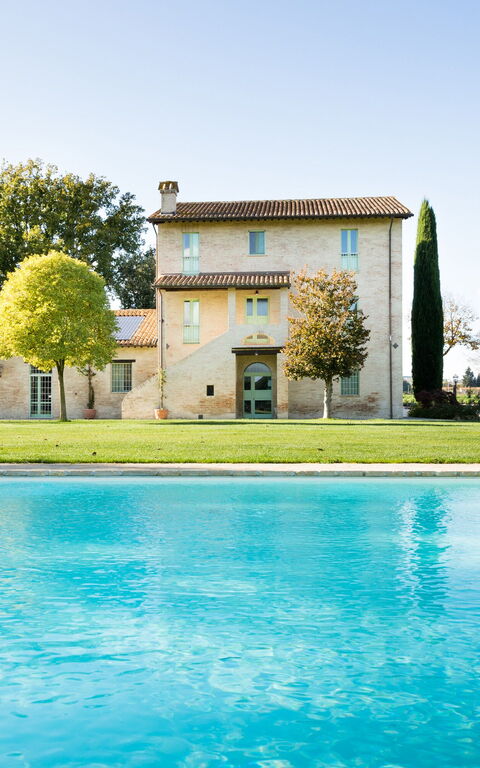 Villa Apollinare: Schwimmbad, Sommer