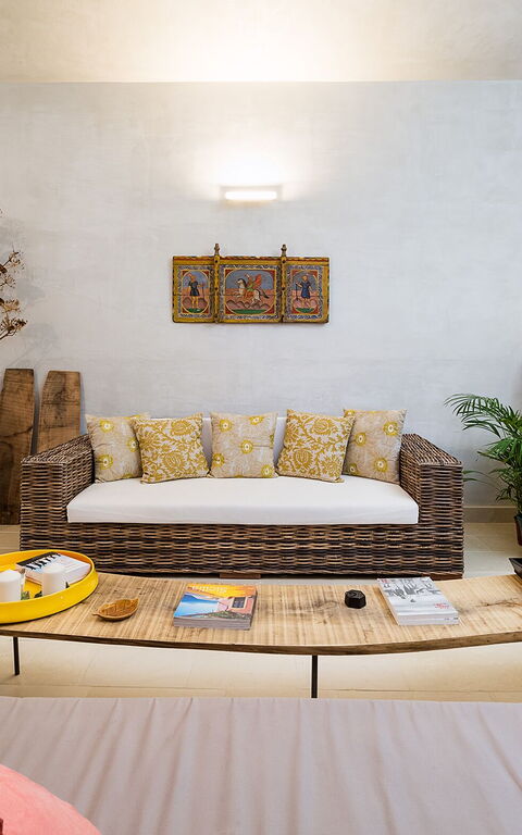 Villa Dimora Pura: Wohnzimmer