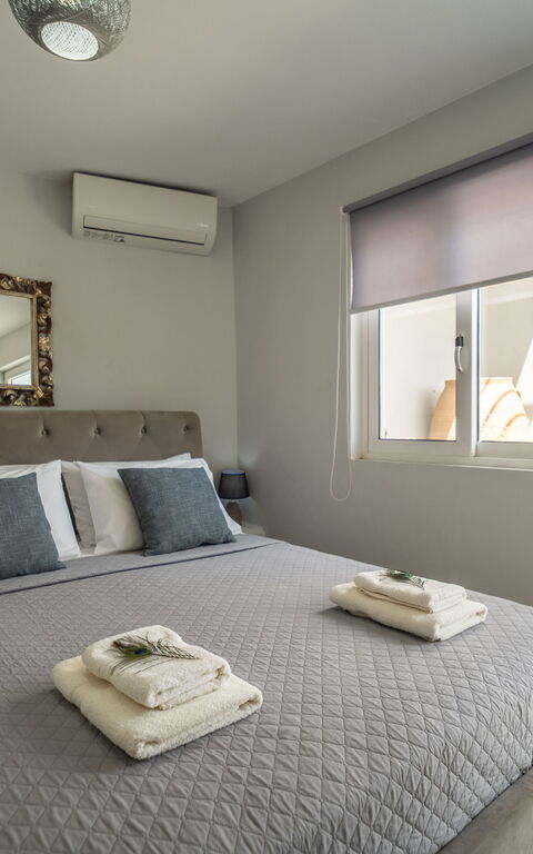 Villa Eftychia: Schlafzimmer