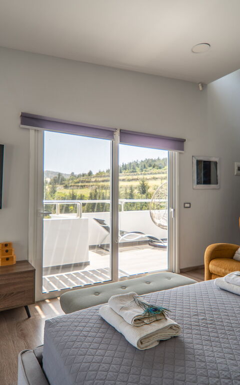 Villa Eftychia: Schlafzimmer