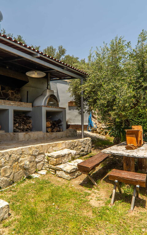 Villa Eftychia: Balkon / Terrasse / Patio, Draussen, Garten