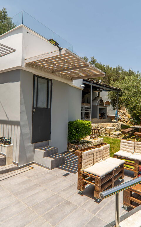 Villa Eftychia: Balkon / Terrasse / Patio, Draussen