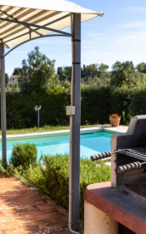 Villa Renina: Balkon / Terrasse / Patio, Draussen, Schwimmbad