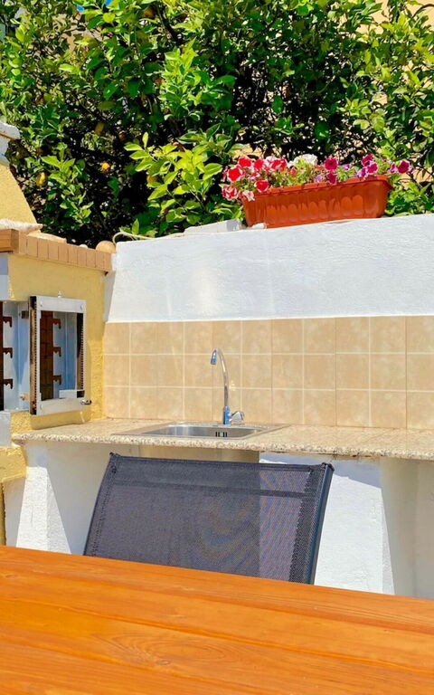 Villa Dinos: Balkon / Terrasse / Patio, Draussen