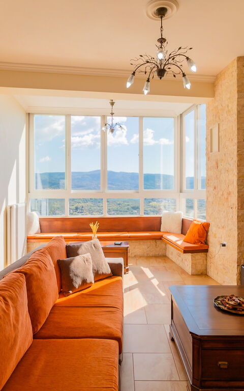 Villa Dinos: Wohnzimmer