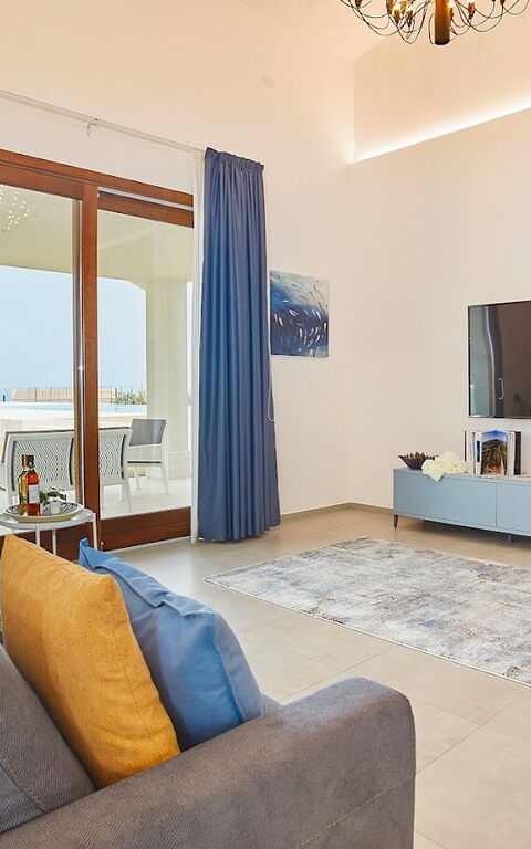 Villa Etesiae: Wohnzimmer