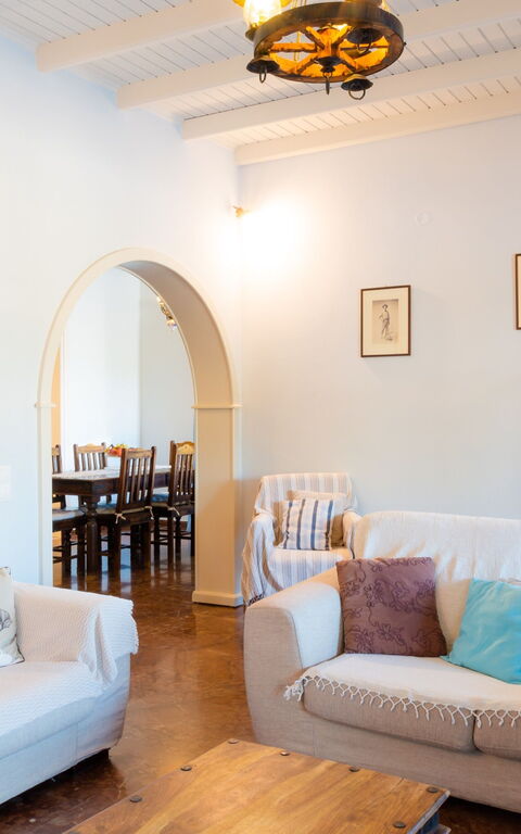 Villa Dimitris: Wohnzimmer
