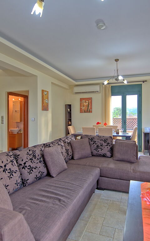 Villa Koules: Wohnzimmer